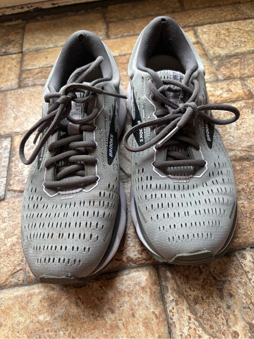 Brooks Ghost 13 Women's Running Shoes - Grey/Alloy - Size 9.5